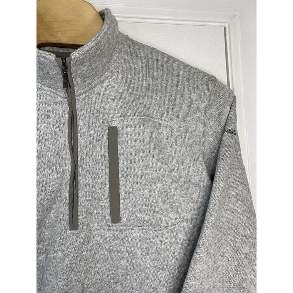 Eddie Bauer Mens Radiator 1/4 Zip Pullover Fleece Jacket Size 2XL Grey - Picture 4 of 9
